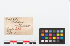 Etikett zu Bronzebrillenfibel (NHMW-PRAE-024682)